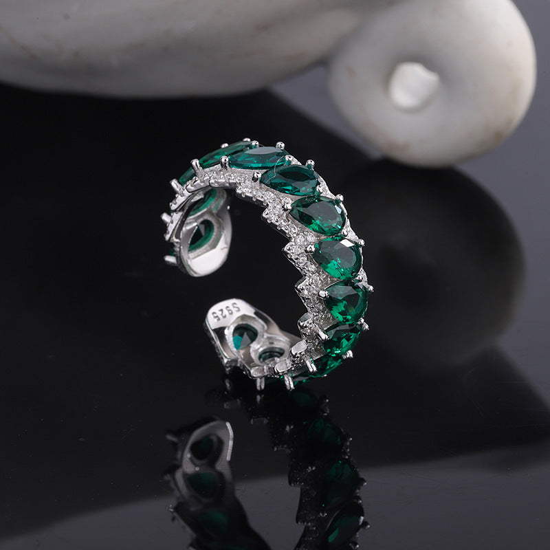 Silberring Birne