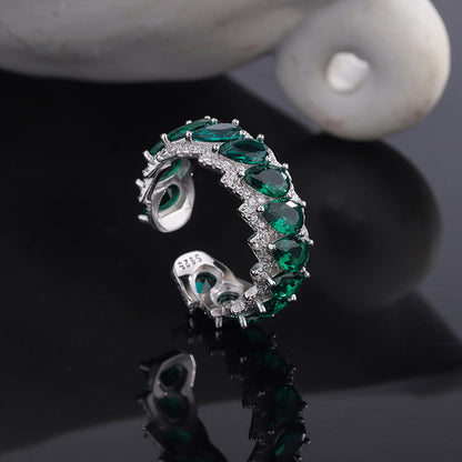 Silberring Birne