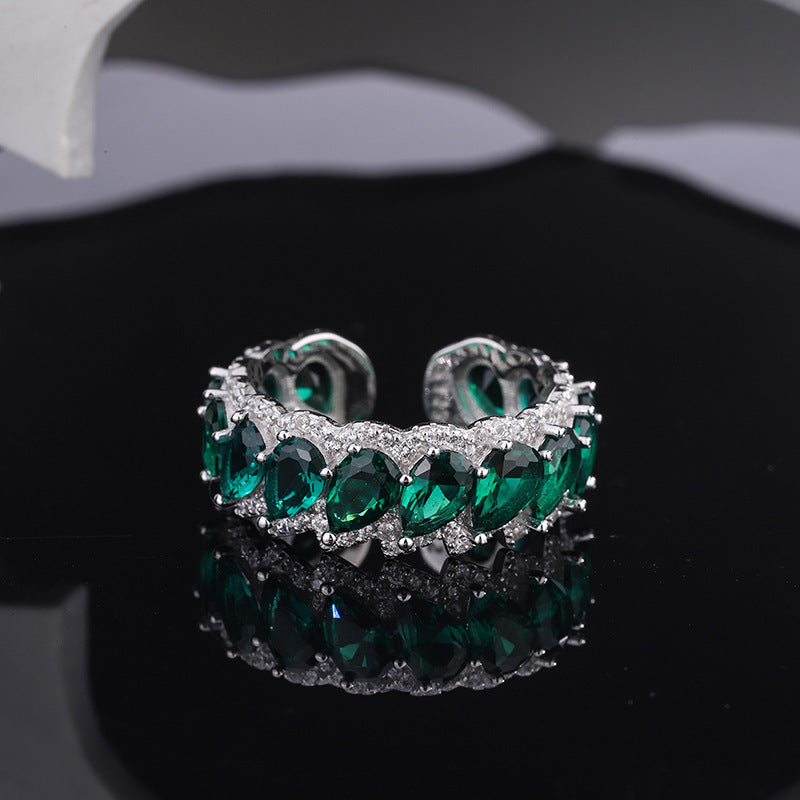 Silberring Birne