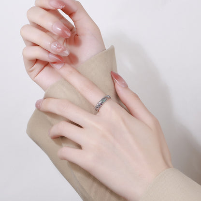 Silberring Farbenpracht am Finger