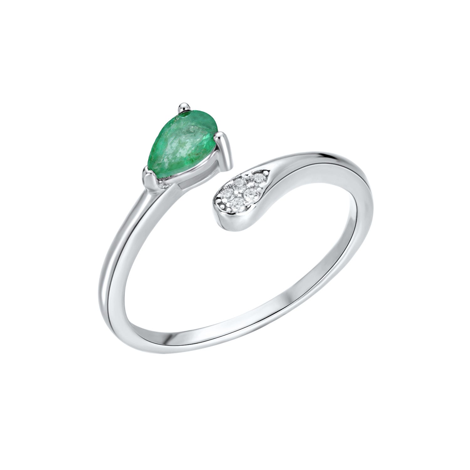 Silberring Tropfen