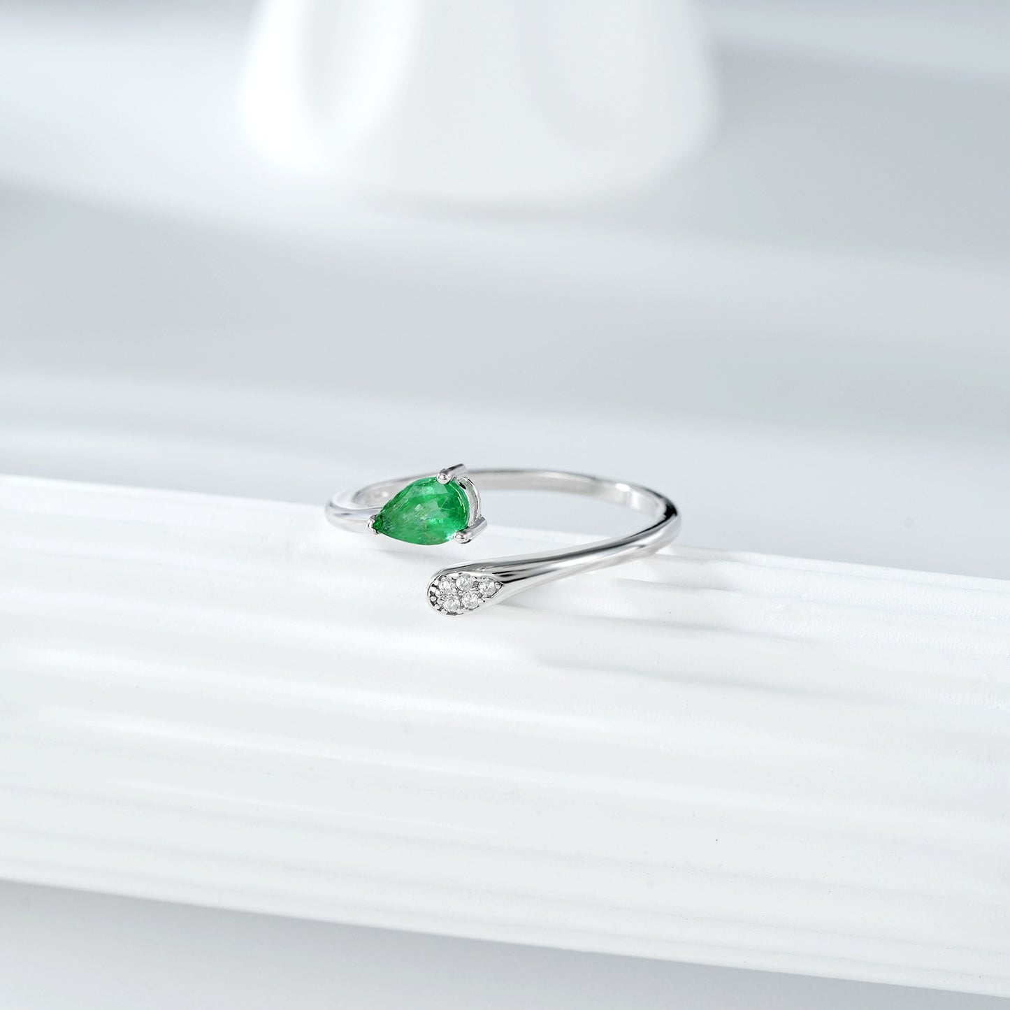 Silberring Tropfen