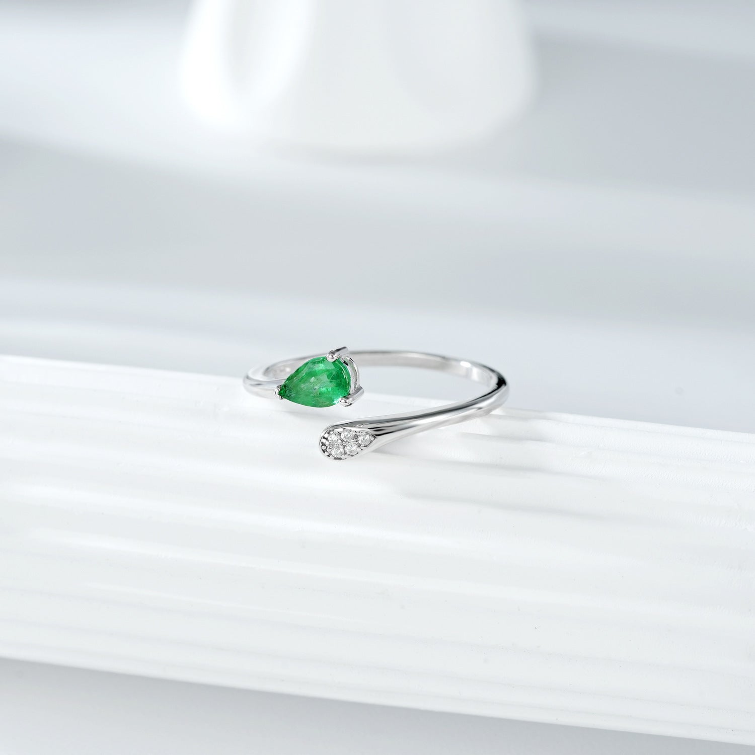 Silberring Tropfen