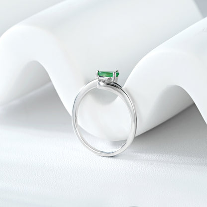 Silberring Tropfen