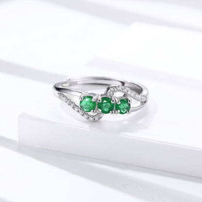Silberring Welle
